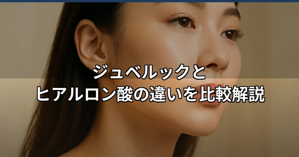 ジュベルックとヒアルロン酸の違いとは？効果や選び方を解説