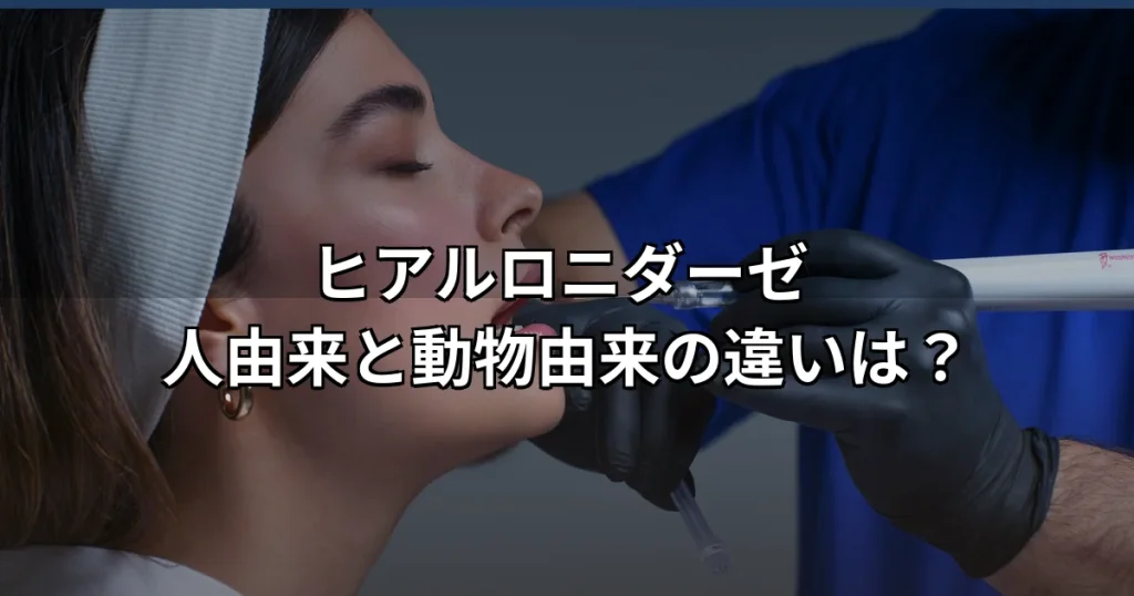 ヒアルロニダーゼの人由来と動物由来の違いは？安全性と選び方を解説