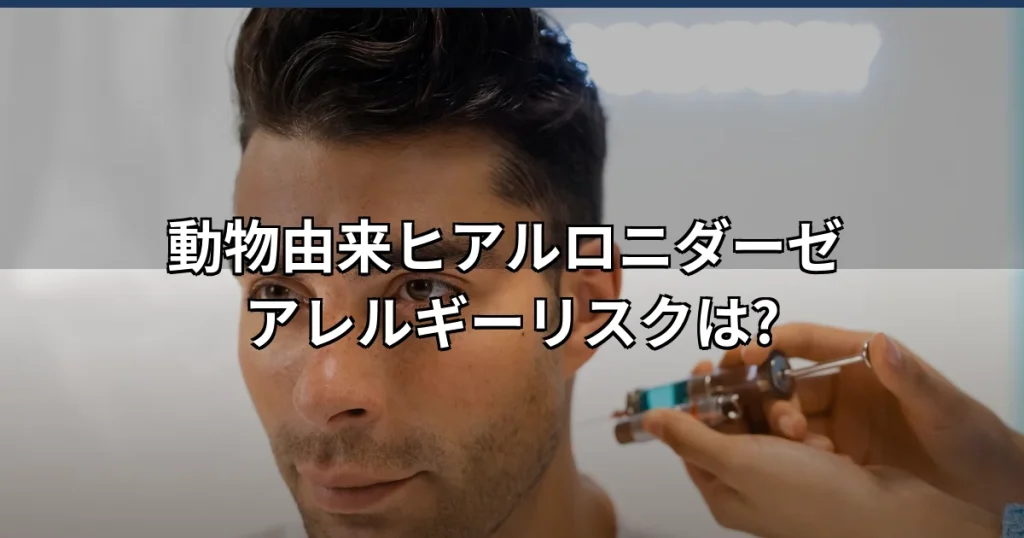 動物由来ヒアルロニダーゼの特徴とアレルギーリスクを解説｜生化学工業製は?